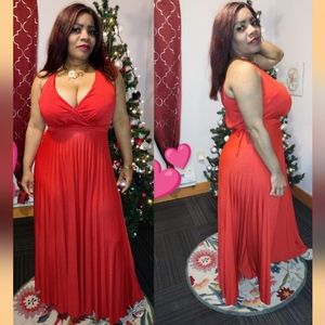 ASOS RED SOFT PLEATS BLOUSON DRESS - SIZE 10 ...New NEW WITH TAGS!